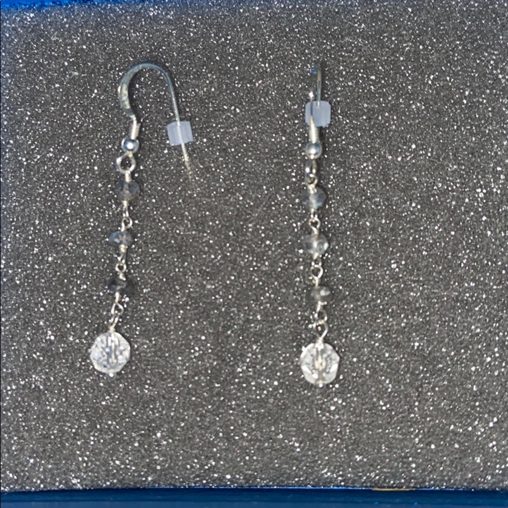 Dangle diamond earrings